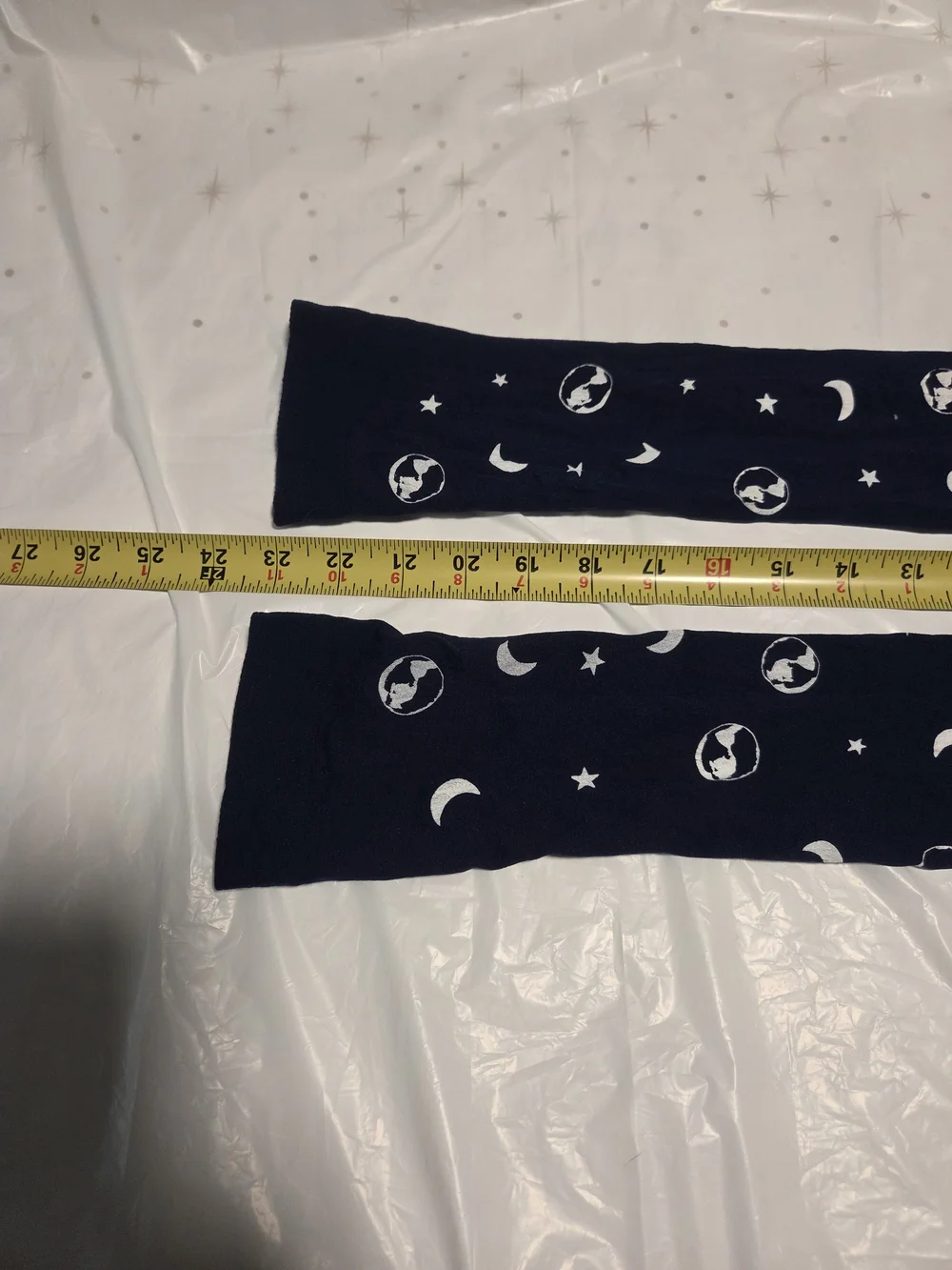 Y2k Cosmic Over Knee Socks Navy Blue Moon